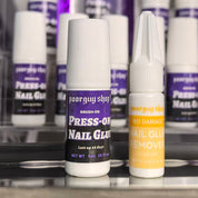PoorGuyShop Brush-On Nail Glue Kit