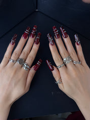 Burgundy Bow