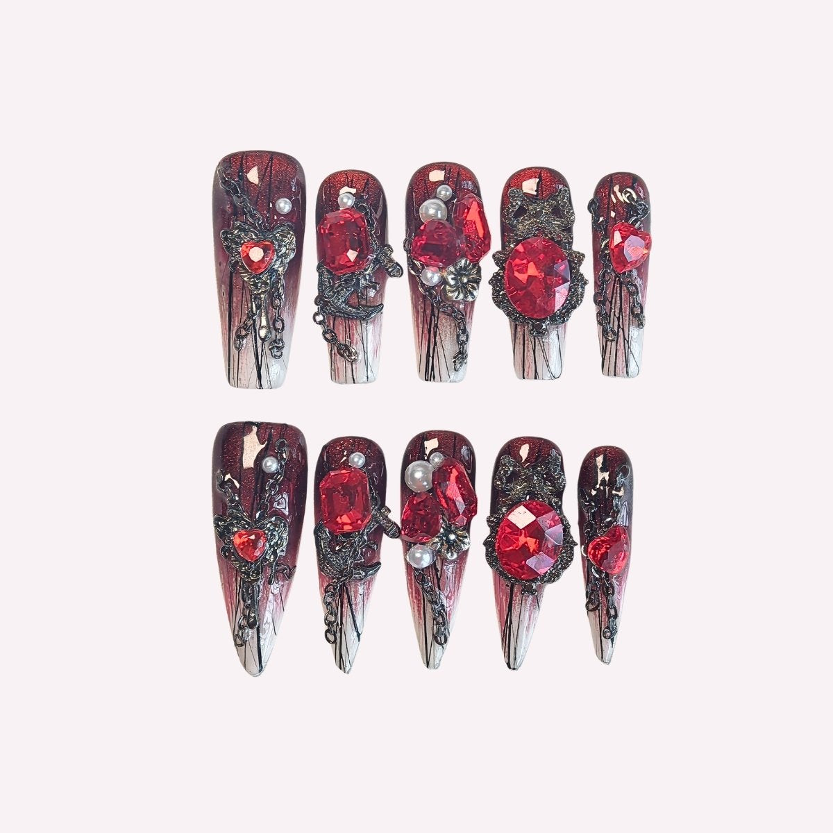 Ruby Blaze Coffin / Stiletto