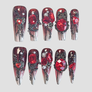 Ruby Blaze Coffin / Stiletto