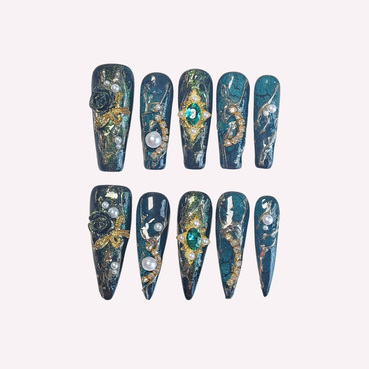 Midnight Rose Coffin / Stiletto