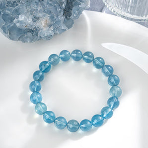 Blue Devifish -  Aquamarine Crystal Bracelet