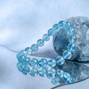 Blue Devifish -  Aquamarine Crystal Bracelet