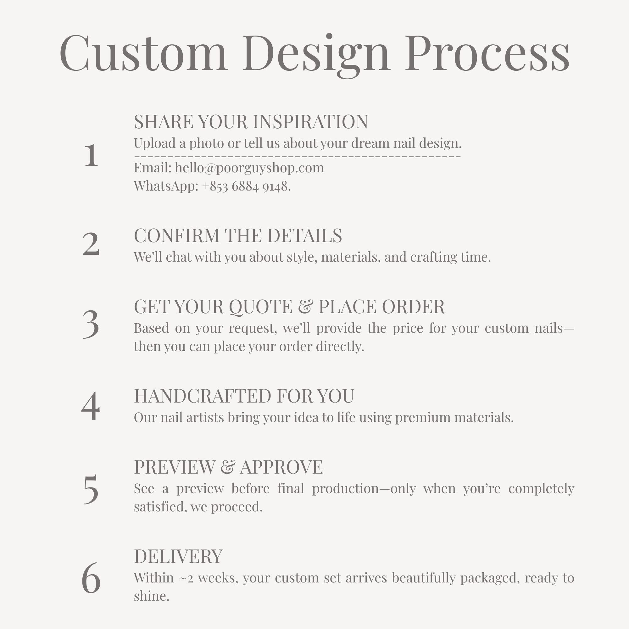 Custom Nail Set Custom Nail Design | Press-On Nails | Handmade Nail Set – Poorguyshop ...