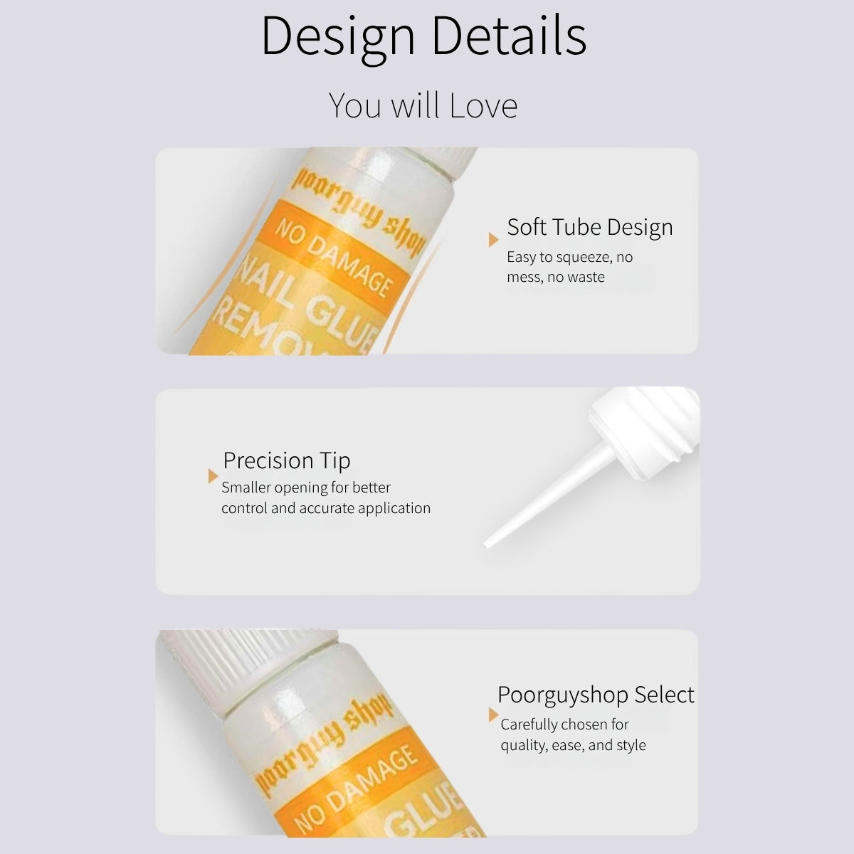 Poorguyshop Press-on Nail Glue Remover