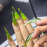 Cat Claw #7 press-on nail set — handmade cat claw nails with nail glue and prep pad, multiple sizes included