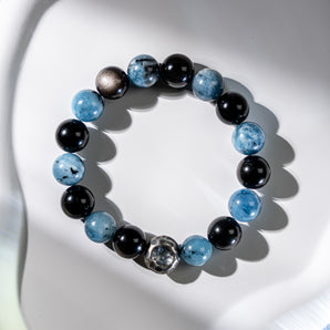 OCEAN pollution - Kristallen armband - 11-12mm 