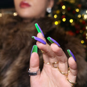 Purple:Fluorescent green
